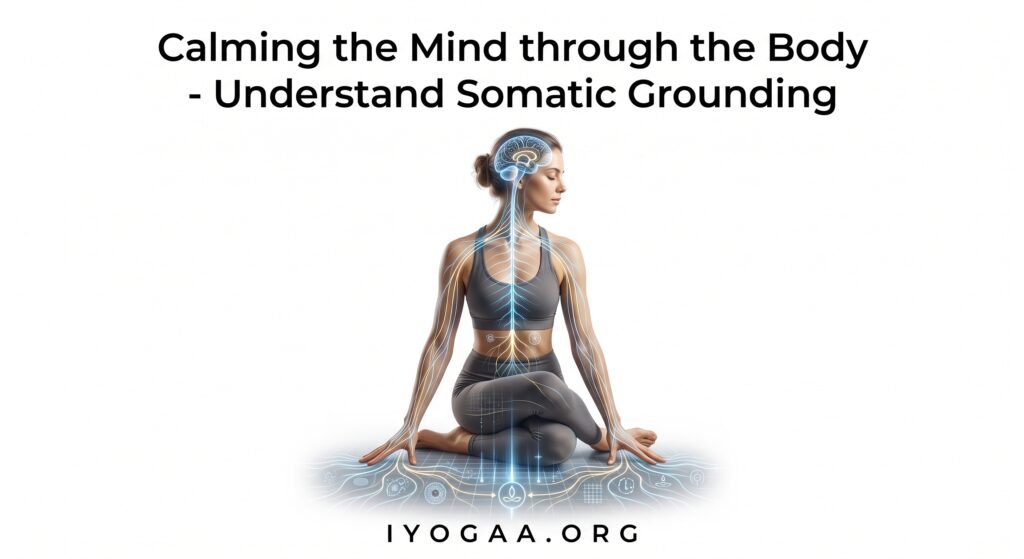 Woman in Gowmukh Asana with Nervous System Regulation